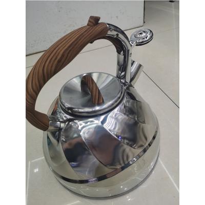 China KAISA VILLA Non-Electric Kettle Sustainable Whistling Stainless Steel 3.5l Whistling Kettle Silver for sale