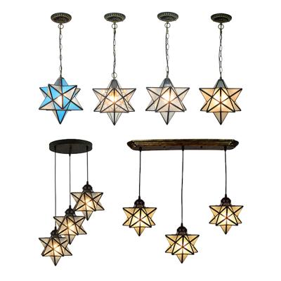 China Nordic Simple Chandelier Modern Style Decoration Balcony Corridor Star Light Luxury Pendant Light for sale