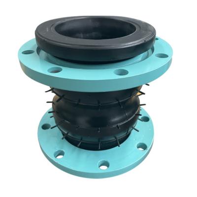 China JIS 10k Carbon Steel Flange Bellow Twin Sphere Rubber Expansion Joint Length 165~400mm Te koop