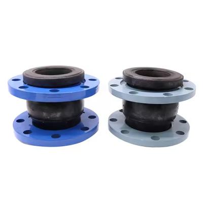 China Carbon Steel Flanged Flexible Epdm Rubber Expansion Joint Bellow Dn100 Pn16 Chemical Acid Alkali Resistant for sale