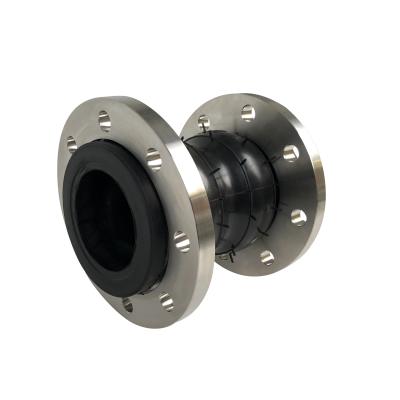 China Dn300 Epdm Double Sphere Rubber Expansion Joint Pump Pipe Connector Flange Type Rubber Bellow for sale