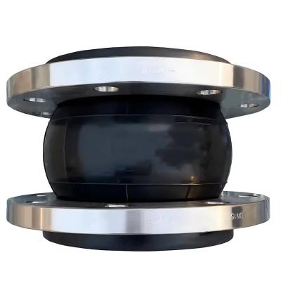 China DIN Pn16 6inch EPDM Galvanized Carbon Steel Flanged Rubber Expansion Joint for sale