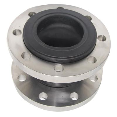 Cina Ss304 Single Sphere Rubber Expansion Joint Galvanized Flange Flexible Rubber Joint in vendita