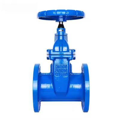 Cina BS 4504 Ferro flessibile PN10 PN16 DN100 Valvola di porta non sollevante 50 mm Valvola di porta NRS per acqua in vendita