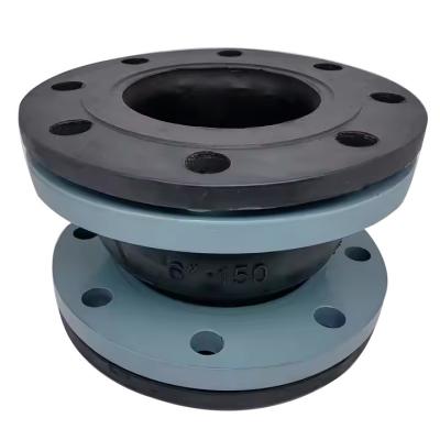 China SS316 Single Ball Flange EPDM Rubber Face Fully Sealed Rubber Expansion Joint Weather Resistant for sale