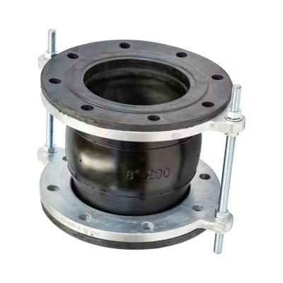 China End Face Fully Sealed Natural Rubber Expansion Joint KDF EN 1092-2 Dn200 Stainless Steel Flange for sale