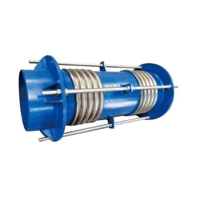 China SS304/SS316 Bellows Expansion Joint With Tie Rod Axial Stainless Steel Corrugated Metal Compensator for sale