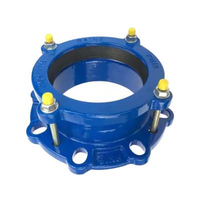 China DN150 PN10 Flexibles Eisen Universalverbindung Hdpe Rohrflanschadapter Epoxy beschichtet zu verkaufen