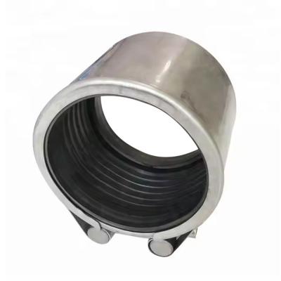 China HDPE Pipe Fitting Straight Pipe Leakage Repair Clamp Multifunctional All Stainless Steel for sale