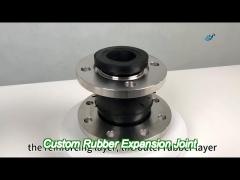 eccentric reducer rubber expansion joint carbon steel flange end epdm expansion joint