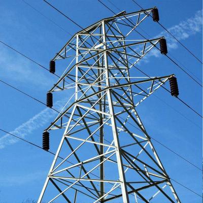 China Hot Selling Electric Power Transmission Line Lattice Steel Structure Bridge Galvanized Steel Power Transmission Tower 500KV for sale