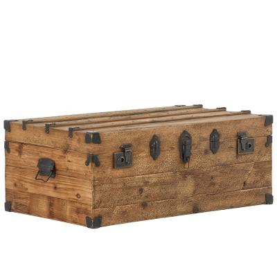 China Traditional vintage storage boxes natural reclaimed pine with carefully matched hardware for sale