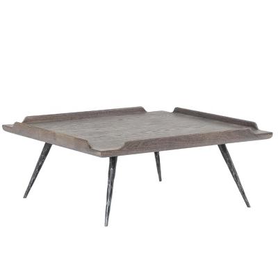 China (Other) mordern adjustable coffee table with tray top and metal hammered leg for sale