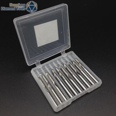 China Tungsten Cobalt Alloy CNC Engraving Machine Tool 3.175*12mm Single Edged Milling Cutter for sale