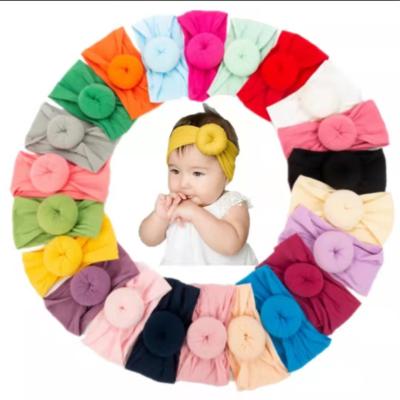 China Lovely Fashion And Fashion Bowknot Elastic Head Bands For Babies Headband Hair Accessories Wholesale Baby Elastic Band for sale