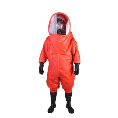 China Manufacturer Wholesale Fireman Heavy Duty Chemical Protection Fully Enclosed Resistant Chemical Protection Suit for sale