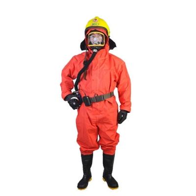 China Online Wholesale Reliable Quality PVC Chemical Firefighter Chemical Resistant Protective Suits for sale