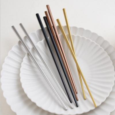 China Hot Sale 304 Stainless Steel Stainless Steel Chopsticks Viable Metal Chopsticks Korean Wedding Chopsticks for sale