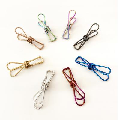 China Wholesale Colorful Marine Daily Life Fabric and Office 316 Stainless Steel Peg Hanger Peg Clips for sale