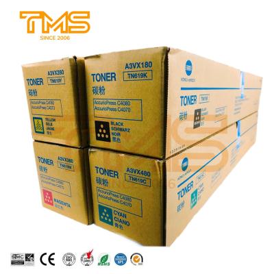 China original original TN619 for KONICA MINOLTA C4070 C4080 TN 619 TN-619 toner cartridge for Bizhub C 4070 4080 Bizhub toner new version for sale