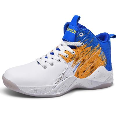 China 202 Comfortable Customize Fashionable Sneakers Men's Student Basketball Style Breathable High Top Shoes 48 for sale