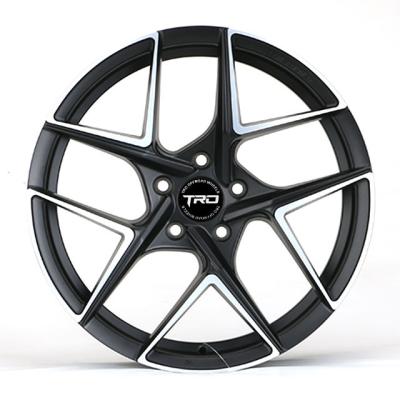 China 18 Inch Sports Car Rims Aluminum Alloy Wheels 5 Holes Mesh Design Deep Dish Flow Formation 5 Slot Concave Spoke for sale