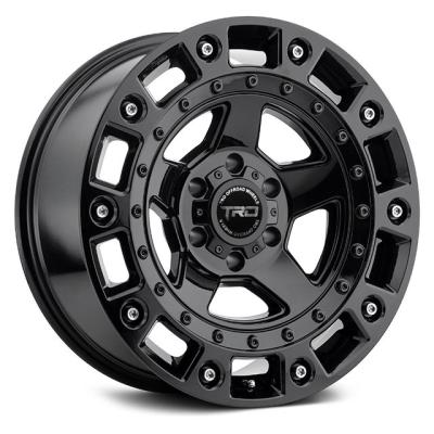 China Factory price modification 17 inch 6 hole 4x4 alloy wheel offroad rim with pcd 6x139.7 6x114.3 offroad rims for sale