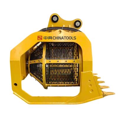 China ZHONGJU 360 Excavator Hydraulic Excavator Rotating Screen Bucket Sieve Bucket Rotary Screening Bucket for sale