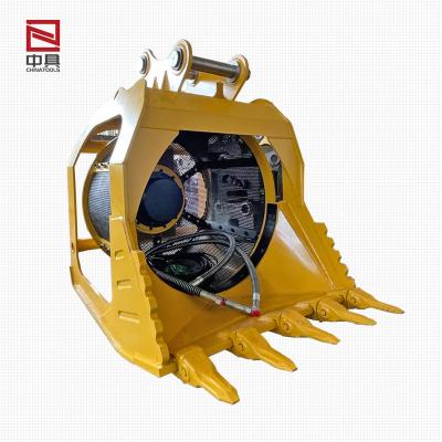 China Excavator Hot Sale Rotary Screen Bucket for Excavator for sale