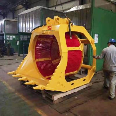 China Customized Bucket With Excavator Sieve Screen For Excavator for sale