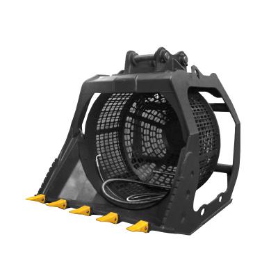 China Excavator Spare Parts Quick Hitch Mini Excavator Rotary Screening Bucket for sale