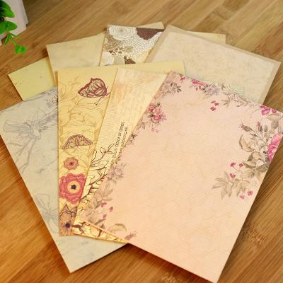 China Custom Western Gift Envelope Paper Business Gift Envelope Traditional Style Gift Voucher Envelope Greeting Cards Envelope for sale