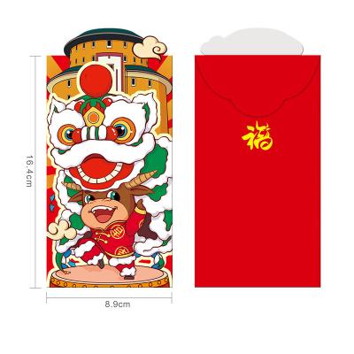 China Materials that respect the environment. 2022 non-toxic Hongbao Red Chinese New Year Money Envelope Lucky Money Bag New Year Red Envelope for sale