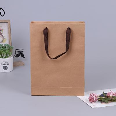 China Recyclable Custom Recycled Design Brown Shopping Paper Bag Birthday Tea Party Wedding Paper Bags With Handle for sale