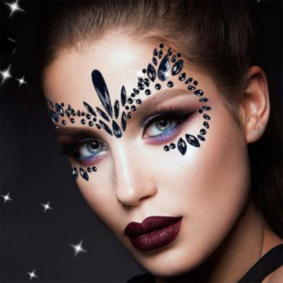 China Temporary Rhinestone Face Jewels Festival Face Jewels Tattoo Stickers Rave Crystals Face Stickers Stick On for sale