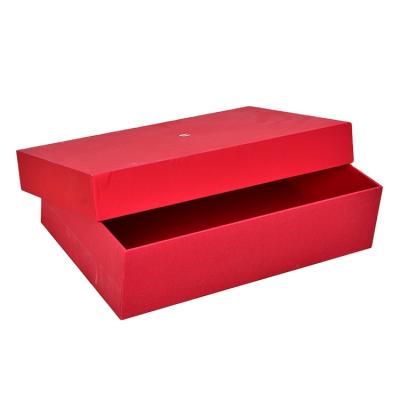 China Aseptic High Quality Red Gift Packaging Box Customized Design Luxury Paper Jewelry Box With Lid for sale