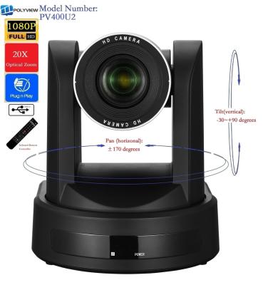 China 2.1 Mega Pixel (16:9 Video Conference Camera USB PTZ Camera), PTZ Optical, 20X Optical Zoom, Full HD1080P (PV400U2) for sale