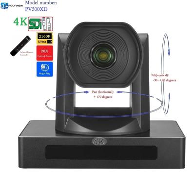 China Teleconferencing System 4K Ultra HD Video Conferencing PTZ Camera, 20x Zoom, Optical Plug & Play, Support 3G-SDI, -HDMI Output (PV500XD) for sale