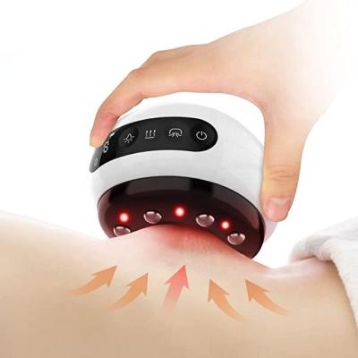 China GuaSha Rechargeable Electric Scraping Cupping Massager Back Cupping and Scraping Massager with Heating Rechargeable Gua Sha Physical Tool for sale