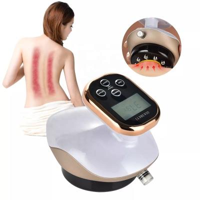 China Body LCD Display Guasha Scraping EMS Body Massager Vacuum Can Massage Cupping Suction Cup IR Heating Electric Cup For Fat Burner Slimming for sale