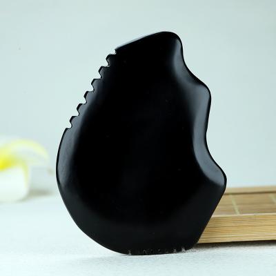 China Factory Directly Full Body BlackBian Chinese Traditional Stone Body Massage Guasha Gua Sha Board For Women Beauty Use for sale