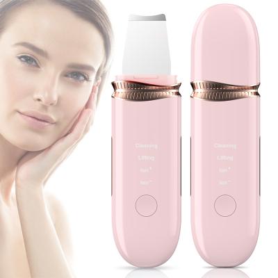 China Rechargeable Facial Pore Remover Blackhead Vibration Pore Remover Ultrasonic USB Face Skin Scrubber Skin Scrubber Remover for sale