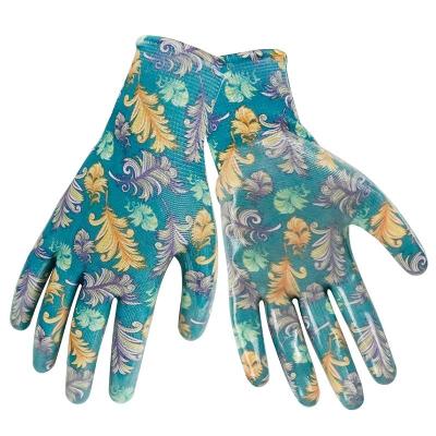 China Customized Color 13 Needle Tool And Polyester Mechanical Gloves For Women 23cmX9cm for sale