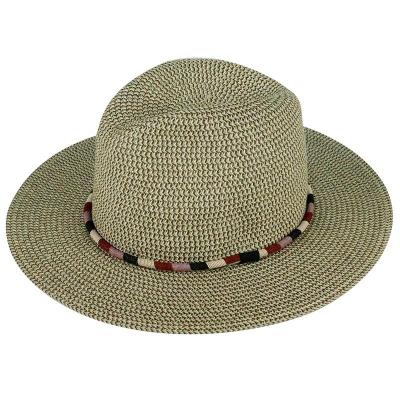 China The new picture fashion ladies' paper stitching hat, straw straw hat hat, outdoor sun hat for summer for sale