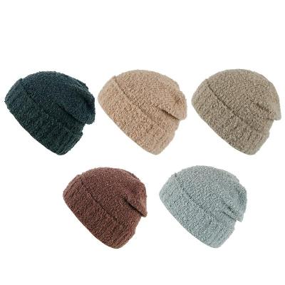 China Best JOINT Knitted Beanie Hat Custom Knit Hat Knitting Machine Custom Pompom For Women Kids for sale