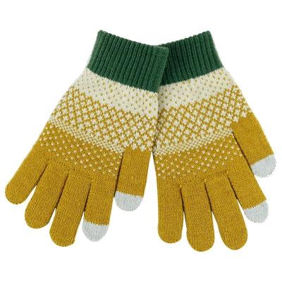 China Wholesale Ladies Acrylic Magic Gloves With Jacquard Pattern 22X8.5CM for sale