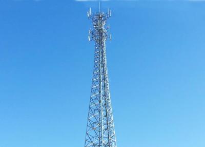 China Communication Angle Steel Tower 4.8S / 6.8S / 8.8S Bolt Grade 20m - 180m Height for sale