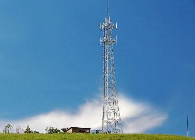 China Telecom 40 Meter Wireless Cell Tower , 4 Angle Steel Iron Self Supporting Lattice Mobile Telecom Tower for sale