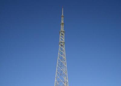 China Dauerhaftes Radiohöhen-Silber des antennenmast-70m/weißes Farbhydraulische Presse-Stempeln zu verkaufen