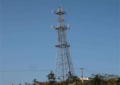 China 60m Hot Dipped Mobile Telecom Tower For Communication Q235B / Q345B Material for sale